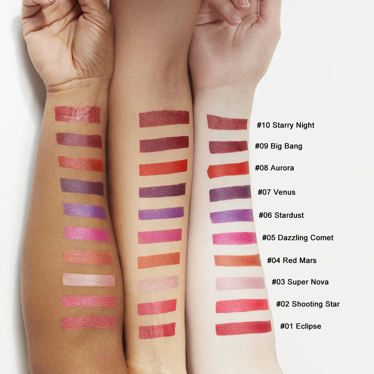 爆闪口红 手臂色